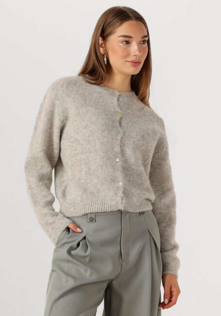 Grijze BY-BAR Trui CLEO NATURAL CARDIGAN - large