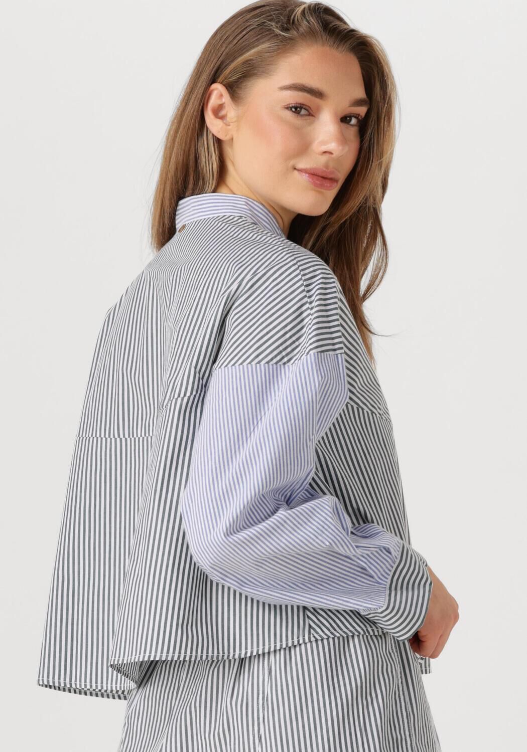 ANTIK BATIK Dames Blouses Martin Blouse Blauw