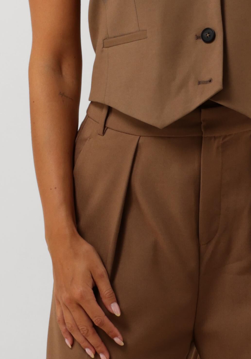 INWEAR Dames Broeken Khailw Pleated Pant Bruin