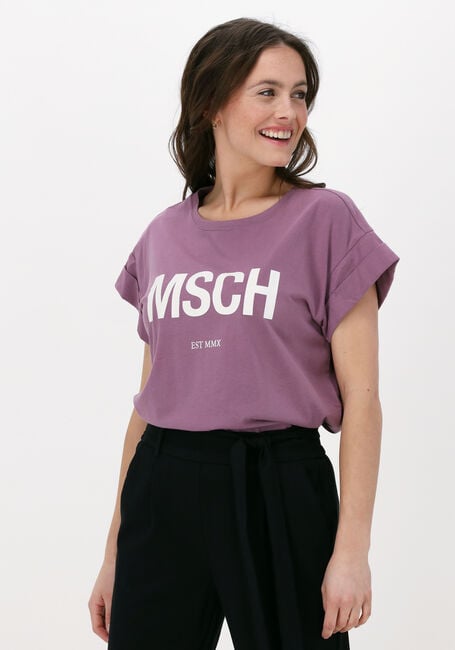 Bordeaux MSCH COPENHAGEN T-shirt ALVA ORGANIC MSCH STD TEE - large