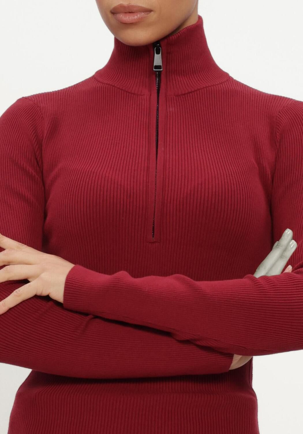 AIRFORCE Dames Truien & Vesten Ruby Ribbed Pully Bordeaux