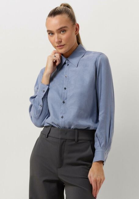 Blauwe VANILIA Blouses SATIN LONDOR - large