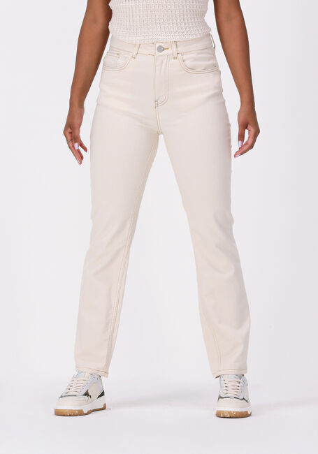 Ecru SIMPLE Straight leg jeans LENA - large