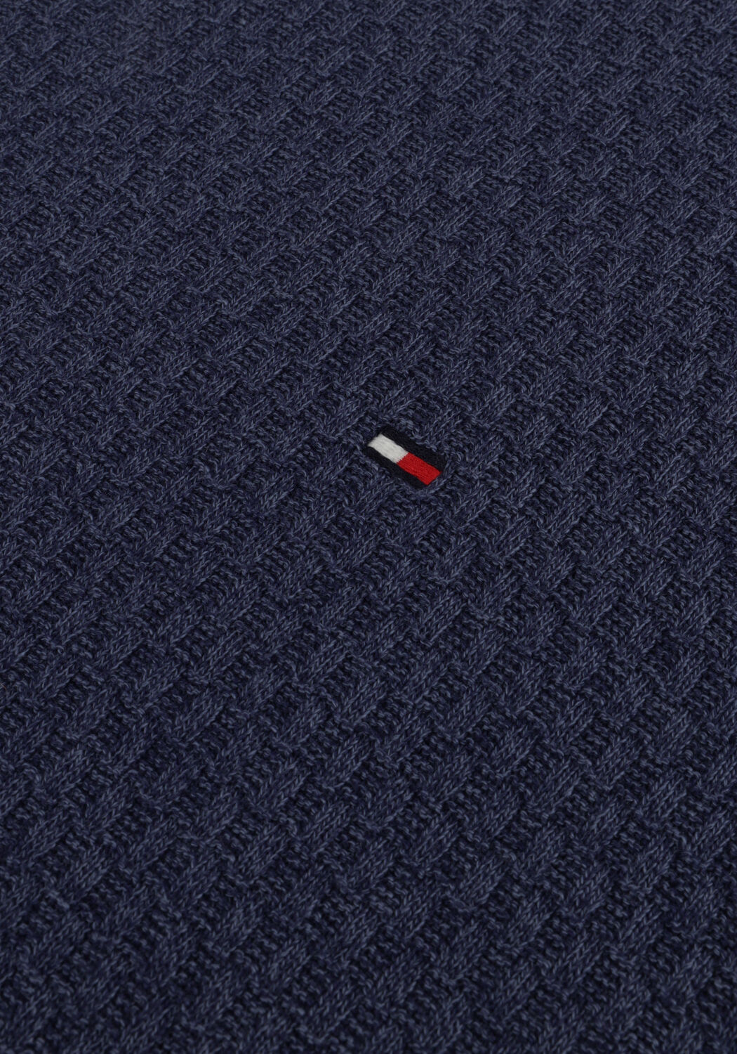 Blauwe TOMMY HILFIGER Trui CROSS STRUCTURE CREW NECK - large