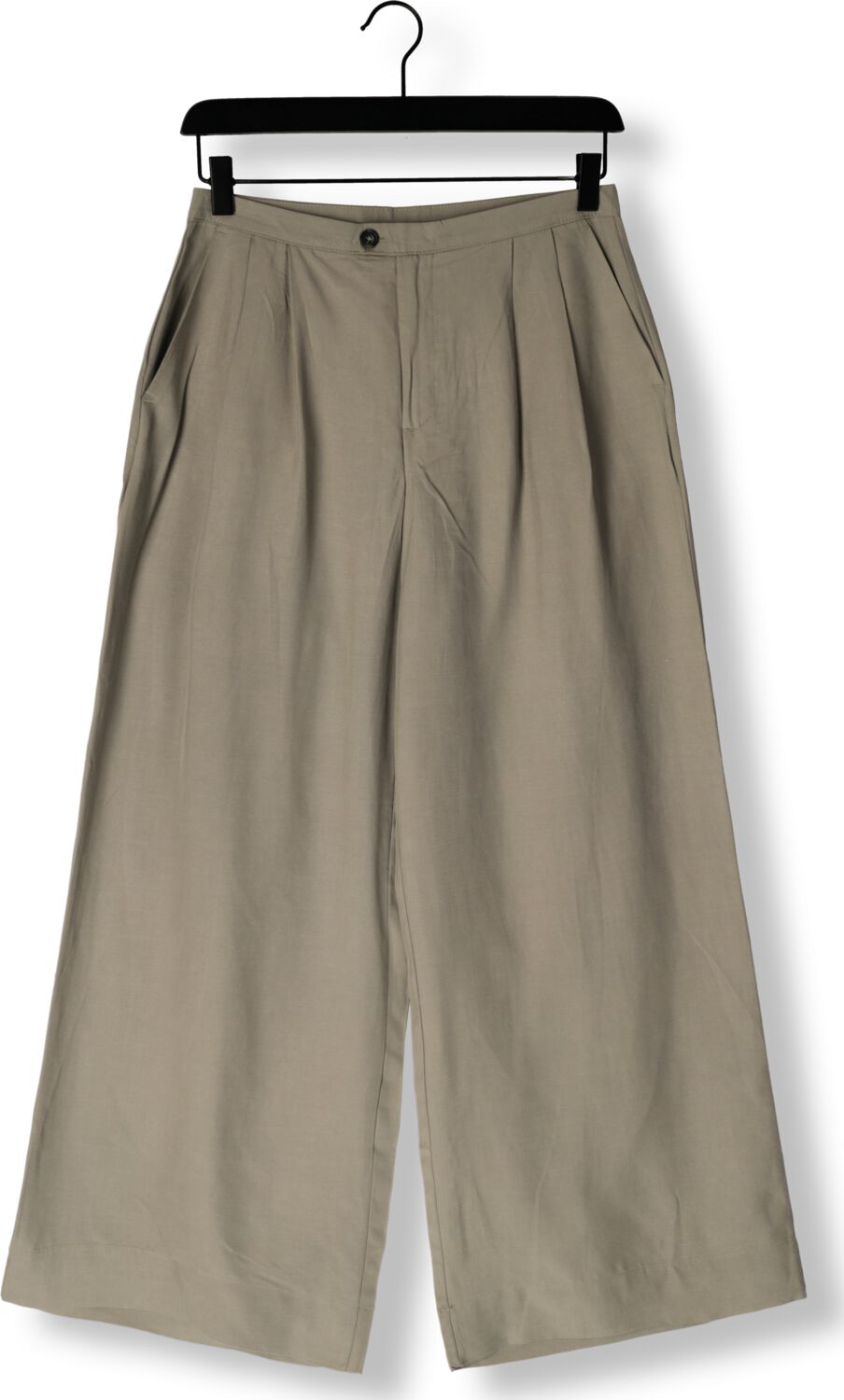 SELECTED FEMME Dames Broeken Slfnatuk Mw Wide Pleated Pant Beige