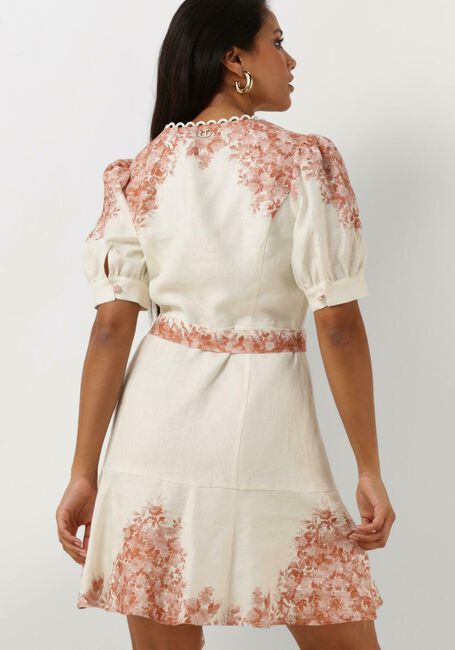 Beige TWINSET MILANO Mini jurk WOVEN DRESS - large