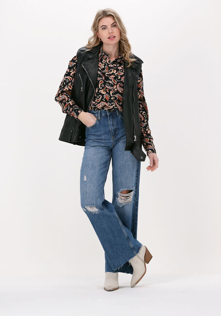 Blauwe COLOURFUL REBEL Wide jeans GAIA HIGH RISE WIDE LEG DENIM PANTS - large