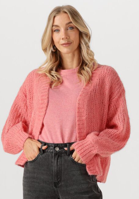 Roze ROUGE EDIT Vest ROUBANU LS OPEN CARDIGAN - large