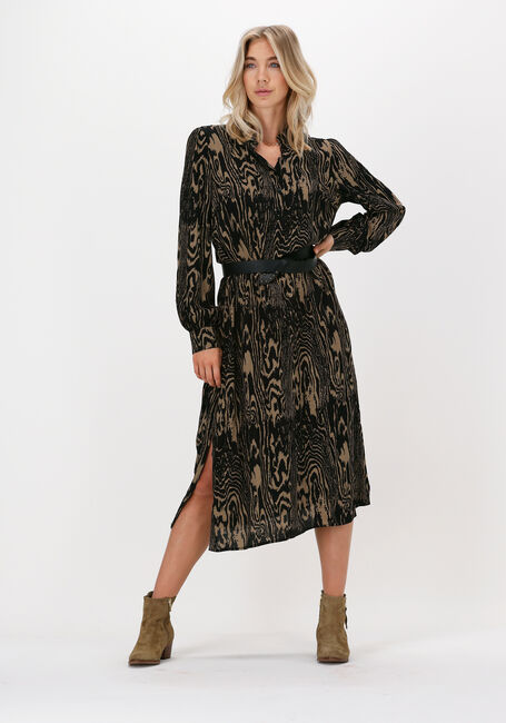 Camel MODSTRÖM Midi jurk MAE PRINT DRESS - large