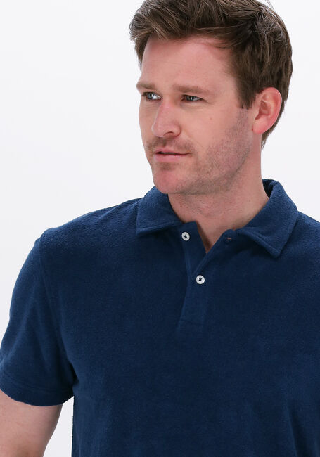 Blauwe SELECTED HOMME Polo SLHRELAXJOSHUA SS POLO W - large