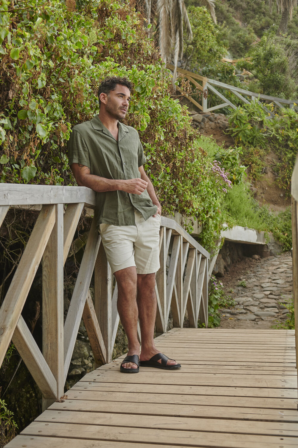 Zand SELECTED MEN Korte broek SLHCOMFORT-HOMME SHORTS W NOOS - large