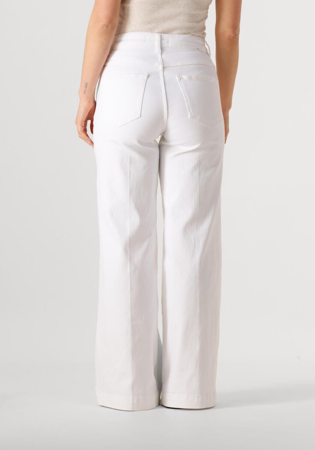 CIRCLE OF TRUST Dames Jeans Palmer Wide Leg Dnm Wit