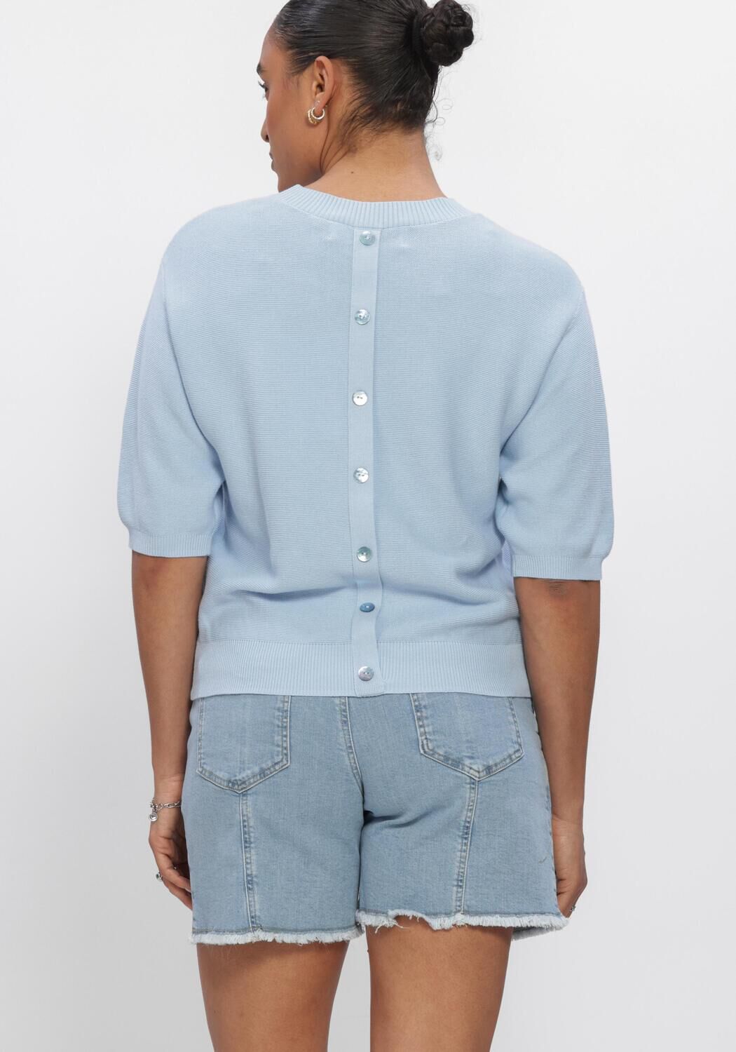 Blauwe NUKUS Trui NINA PULLOVER - large