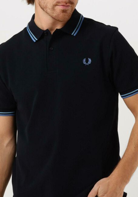 Donkerblauwe FRED PERRY Polo TWIN TIPPED FRED PERRY SHIRT - large