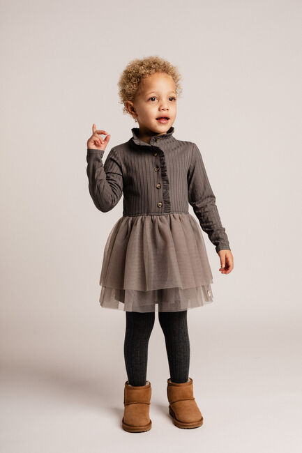 Grijze BAJE STUDIO Mini jurk MARLY - large