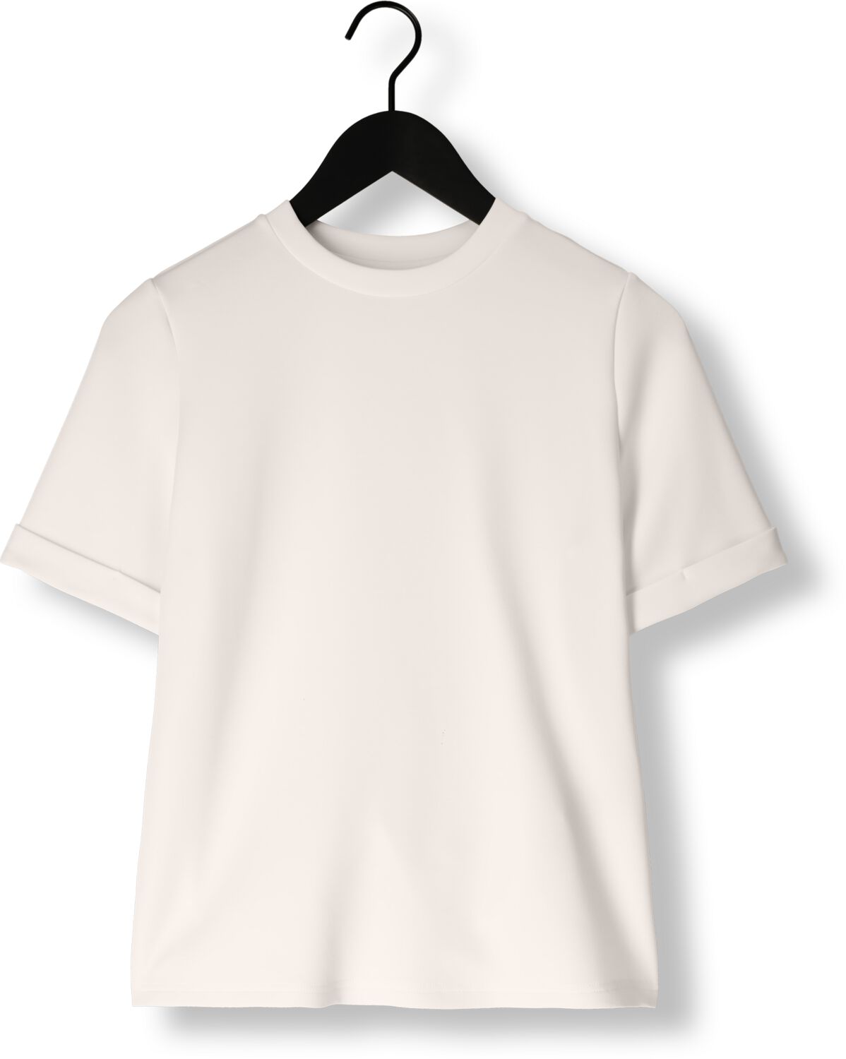 SELECTED FEMME Dames Tops & T-shirts Slftenny Ss O-neck Fold Up Tee Wit