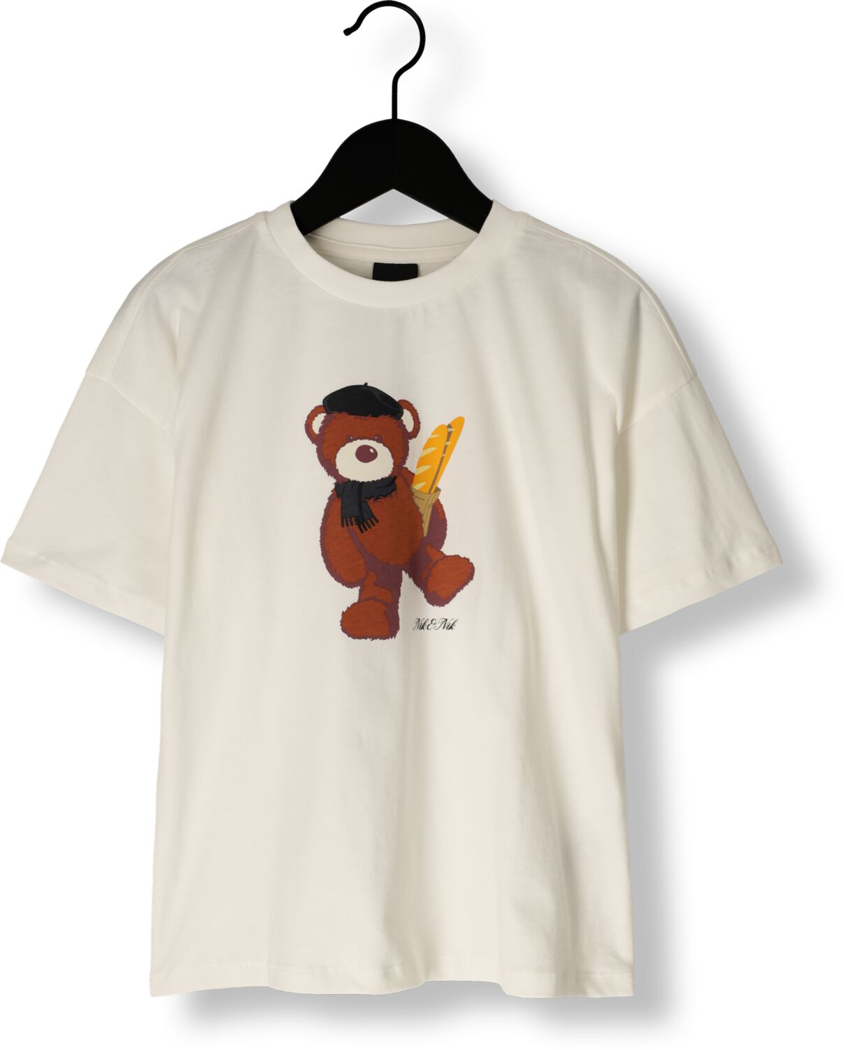 NIK & NIK Meisjes Tops & T-shirts Bear T-shirt Wit