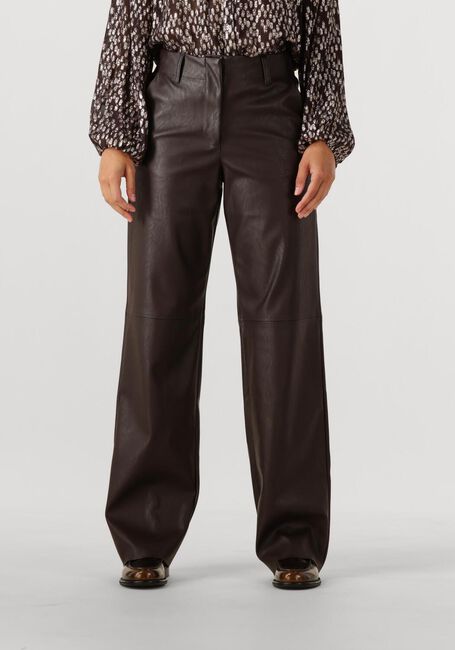 Bruine KNIT-TED Wijde broek NAOMI PANT - large