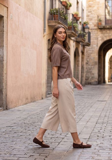 Grijze MSCH COPENHAGEN Broeken MSCHMARYLA HENRIKA HW CULOTTE PANTS - large