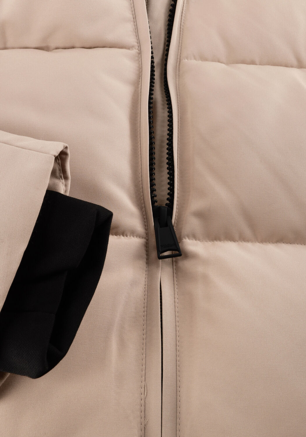 Beige WITHBLACK Gewatteerde jas WBLGLORIAN LONG PUFFER JACKET - large