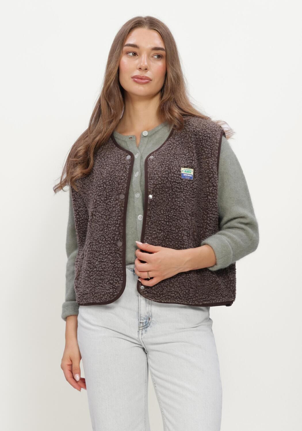 Donkerblauwe AMERICAN VINTAGE Gilet HOKTOWN - large