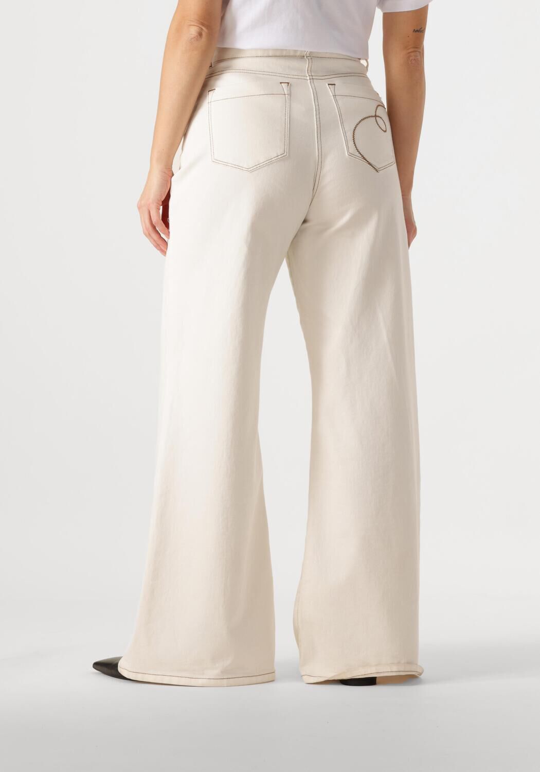 NUKUS Dames Broeken Ruby Pants Gebroken Wit