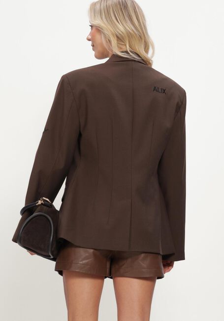 Bruine ALIX THE LABEL Blazer LADIES WOVEN FITTED BLAZER - large