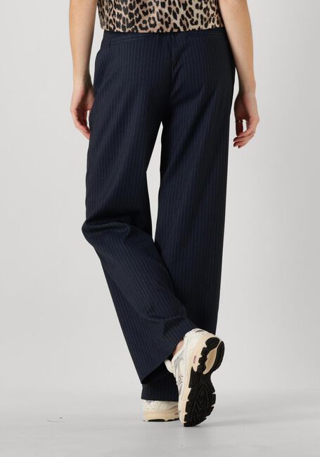Donkerblauwe COLOURFUL REBEL Pantalon RUS PINSTRIPE STRAIGHT PANTS - large