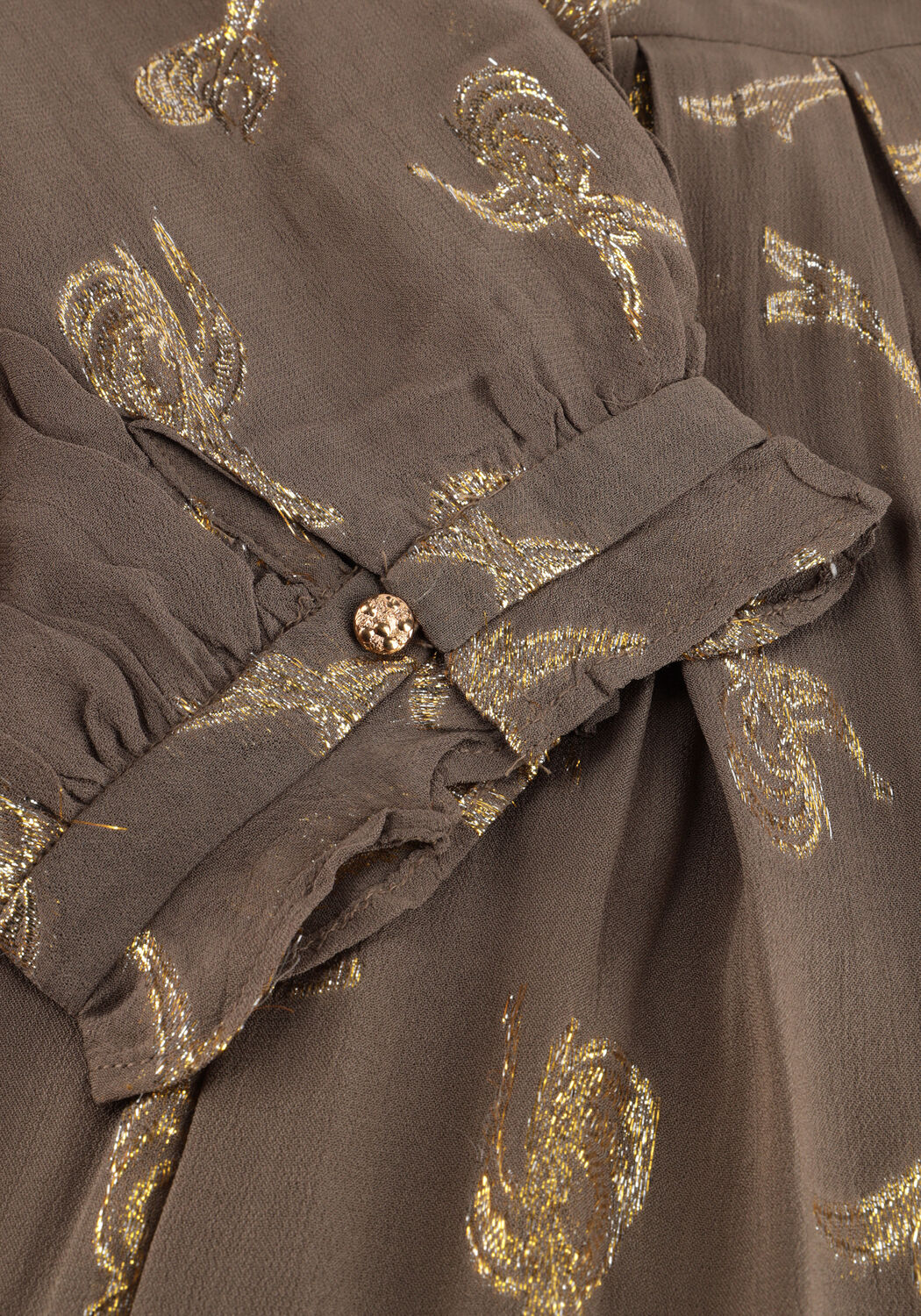 Taupe BRUUNS BAZAAR Mini jurk BBTAMMI DRESS - large