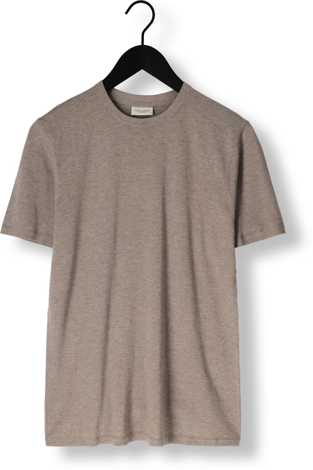 PROFUOMO Heren Polo's & T-shirts T-shirt Crew Neck Ss Taupe