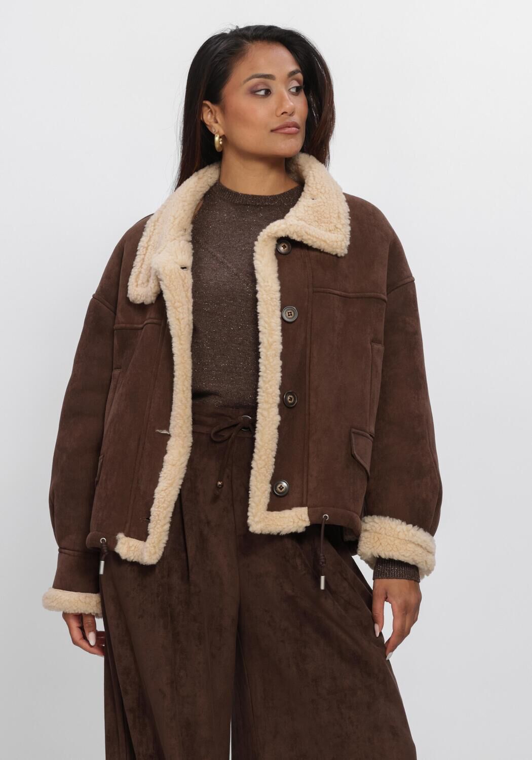 Bruine NUKUS Jack ELENA JACKET - large