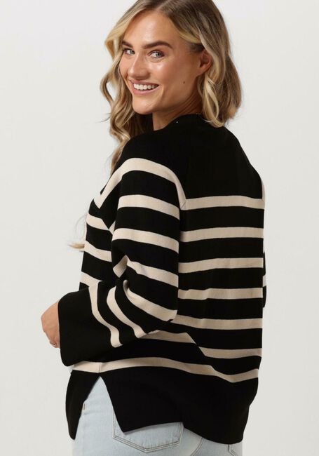 Zwarte OBJECT Trui OBJESTER LS KNIT TOP - large
