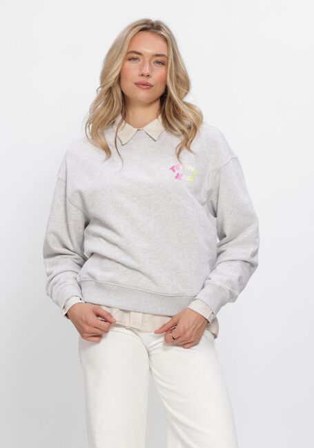 Grijze TOMMY JEANS Trui TJW BXY COLOR BUBBLE CREW EXT - large