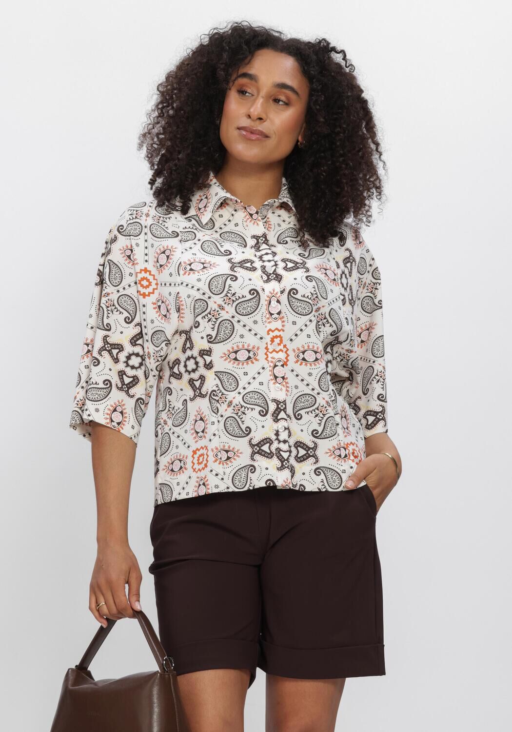 Gebroken wit STUDIO ANNELOES Blouses FABIENNE BLOUSE - large