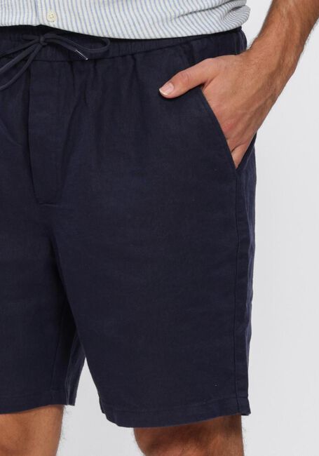 Donkerblauwe LES DEUX Korte broek OTTO LINEN SHORTS - large