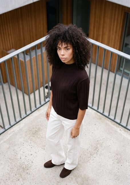 Bruine BRUUNS BAZAAR Truien/vesten ANEMONEBBGLADY KNIT - large