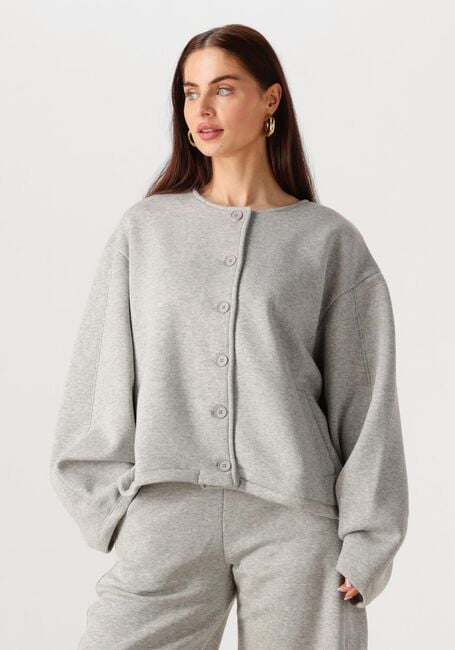 Grijze EDITED Mantel JILIAN SWEAT JACKET - large