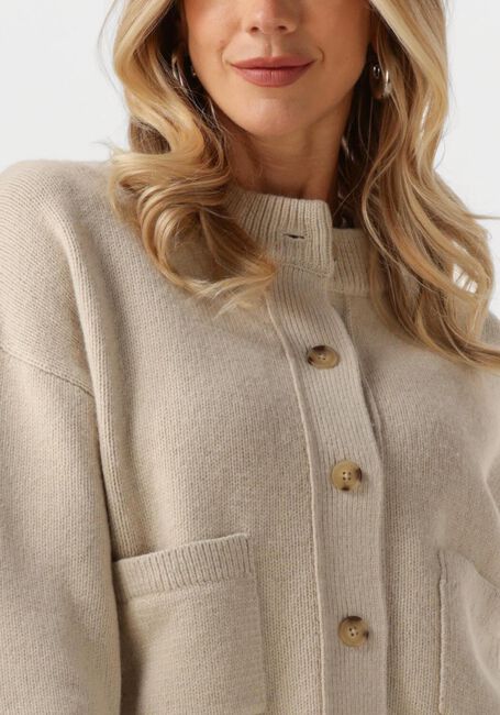 Beige MSCH COPENHAGEN Vest MSCHCARIA CARDIGAN - large