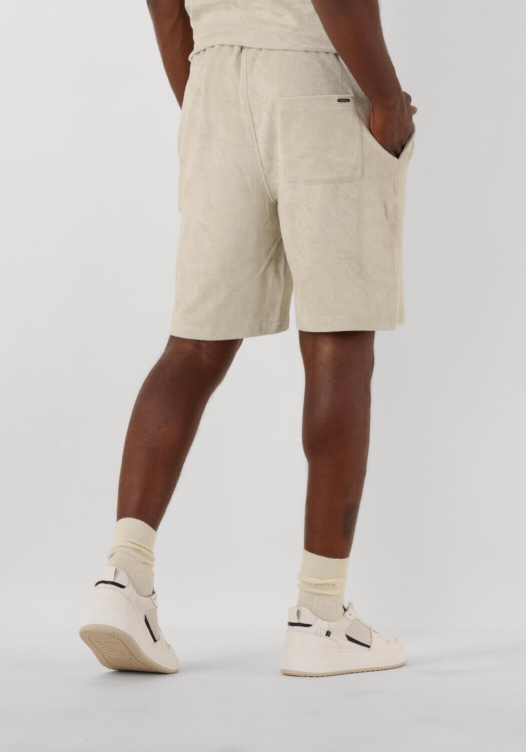 DSTREZZED Heren Broeken Logan Towelling Shorts Beige