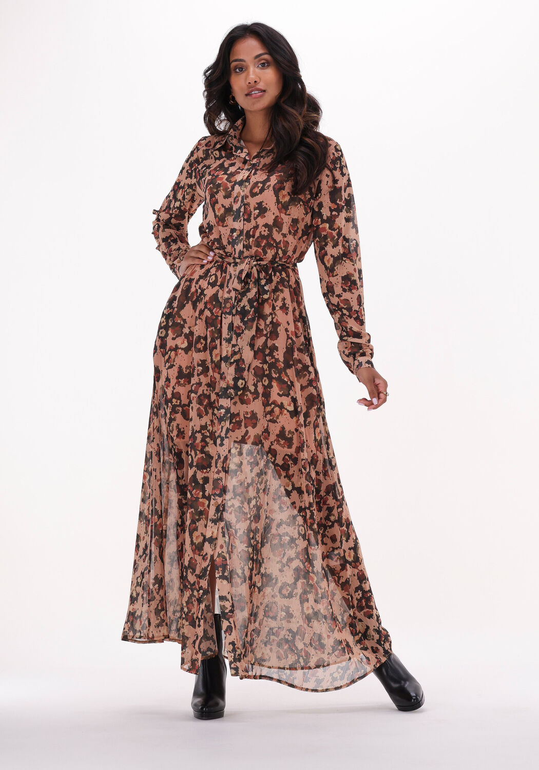 Bruine maxi jurk clearance