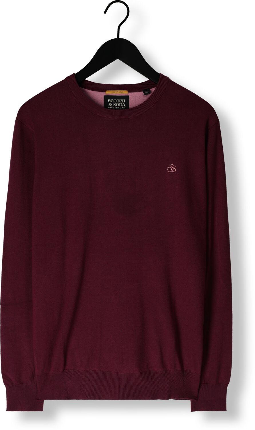 SCOTCH & SODA Heren Truien & Vesten Essential Viscose Sweater Rood