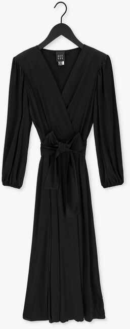 Zwarte ACCESS Maxi jurk W2-3325-307 - large