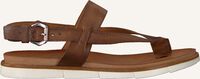 Cognac OMODA Platte sandalen 740091 - medium