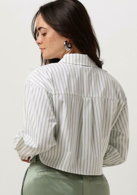 Witte COLOURFUL REBEL Blouses ALIYA STRIPED CROPPED  BLOUSE - large