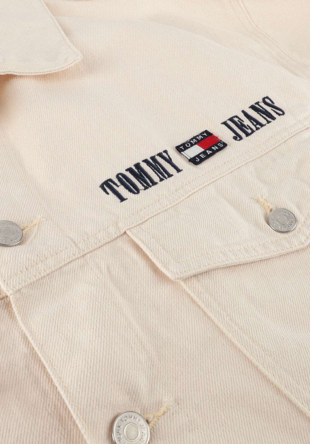 Beige TOMMY JEANS Spijkerjas AIDEN OVERSIZED DNM JAKT BG7095 - large