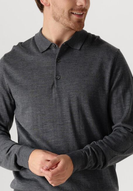 Grijze PROFUOMO Polo POLO LONG SLEEVE - large