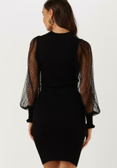 Zwarte Y.A.S. Midi jurk YASMELANIA LS KNIT DRESS - large