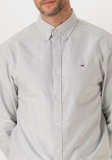 Lichtgrijze TOMMY JEANS Casual overhemd TJM REG OXFORD SHIRT EXT - large