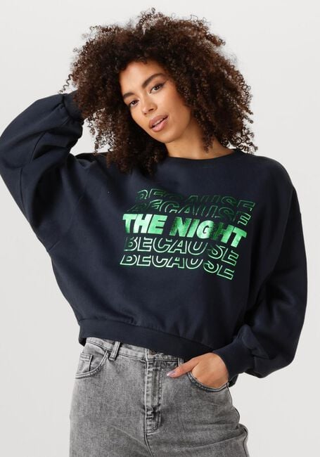 Donkerblauwe BY-BAR Sweater BIBI NIGHT SWEATERS - large