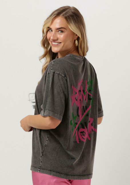 Grijze REFINED DEPARTMENT T-shirt MAGGY - large